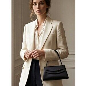 Icing Black Sateen Evening Bag Purse